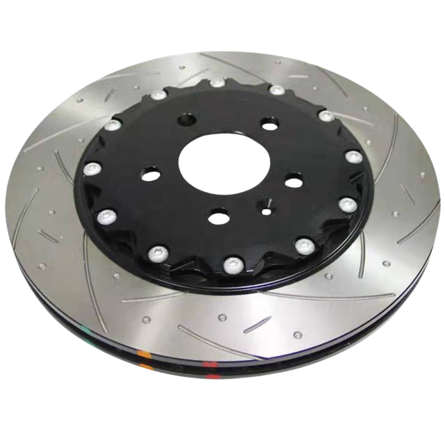 Luma Auto Parts Pair of Cast Iron Front Brake Rotors 390x36mm, Drilled Wave-Edge Discs - Image 2
